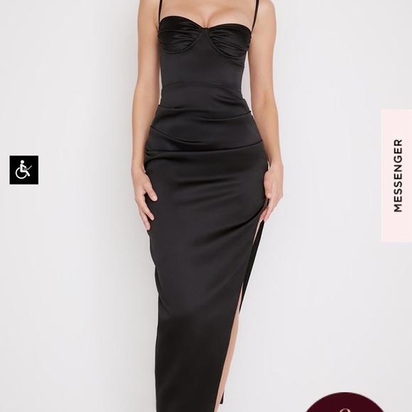 NWOT House of CB Flora S plus cup Black Dress - Picture 5 of 15